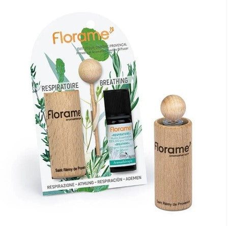 FLORAME Provencal Wooden Diffuser 普羅旺斯香薰精油小木瓶 - 暢通呼吸 Breathing