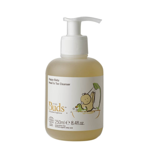 BUDS Happy Baby Head To Toe Cleanser 幼兒有機滋養洗髮沐浴液 [250ml] - MINT Organics