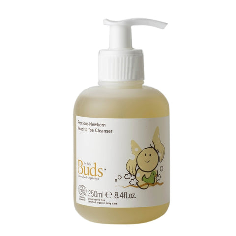 BUDS Precious Newborn Head To Toe Cleanser 初生有機滋養洗髮沐浴液 [250ml] - MINT Organics