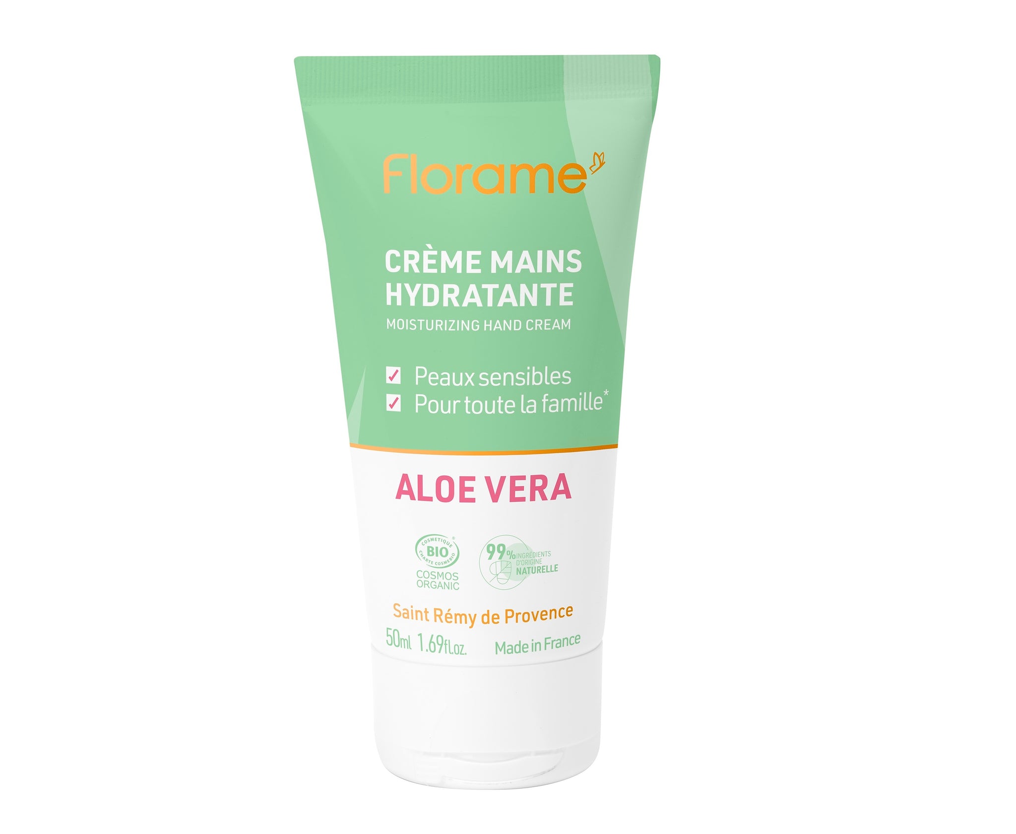 FLORAME Aloe Vera Hand Cream 有機蘆薈極潤修護護手霜 [50ml]