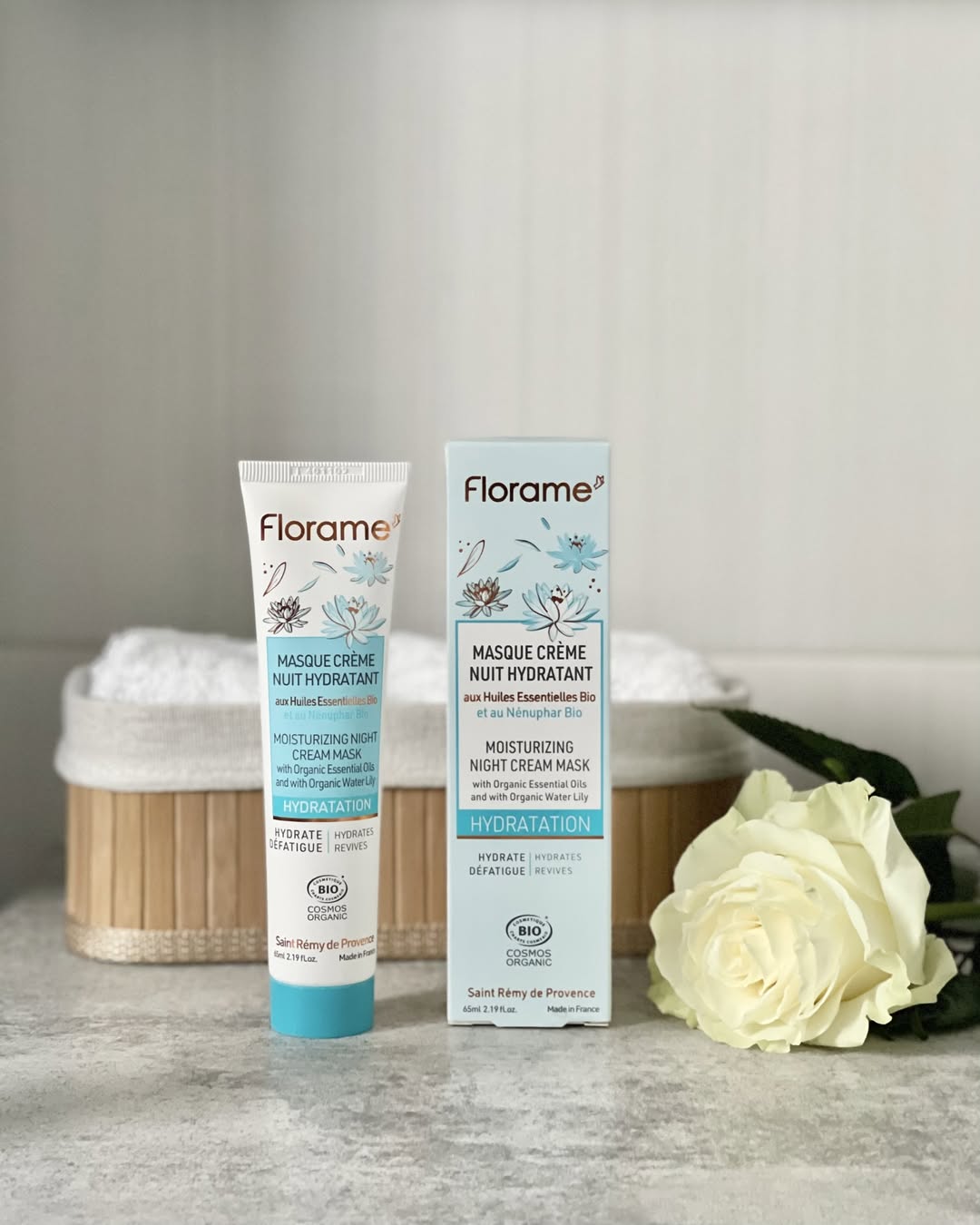 FLORAME Hydration Moisturizing Cream Mask 有機睡蓮水光感彈潤面膜 [65ml]