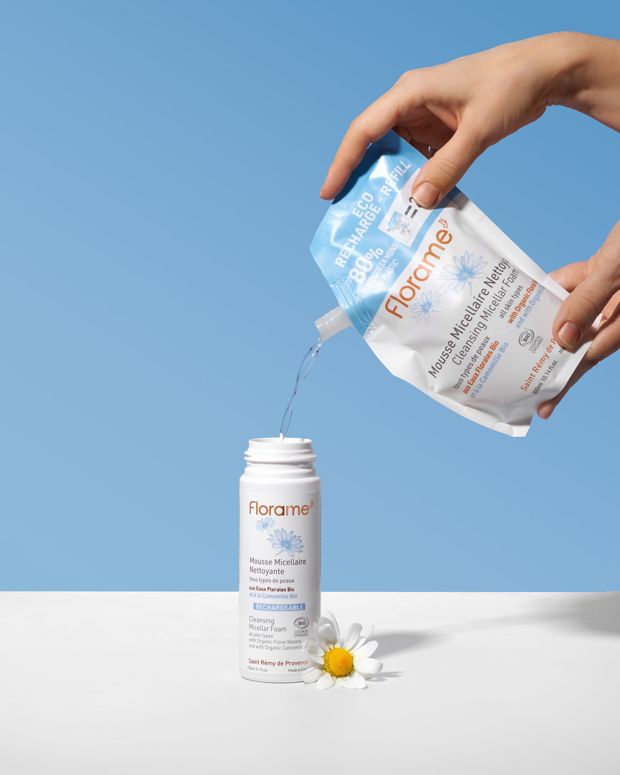 FLORAME Cleansing Micellar Foam 有機溫和潔面泡泡