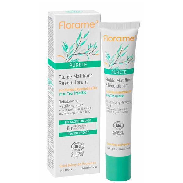 FLORAME Rebalancing Mattifying Fluid 有機互葉白千層控油面霜 [40ml] - MINT Organics