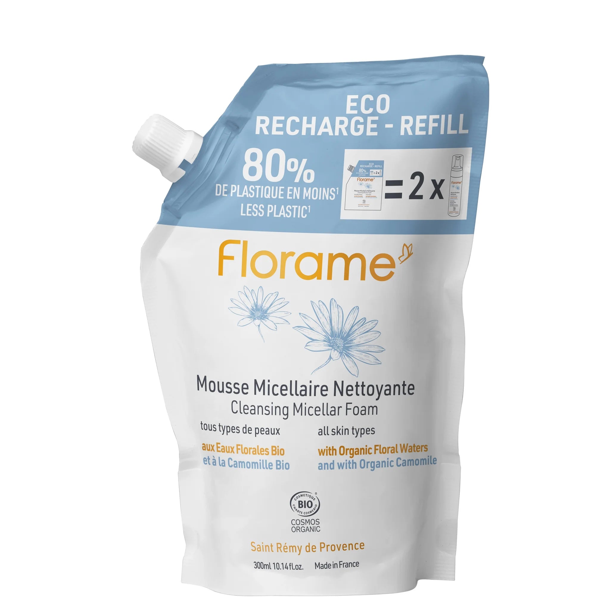 FLORAME Cleansing Micellar Foam 有機溫和潔面泡泡