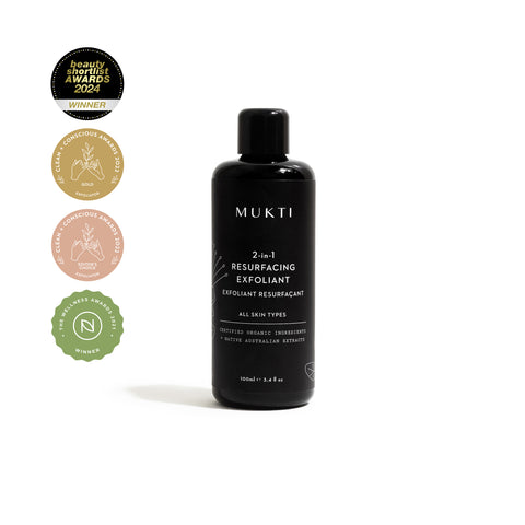 MUKTI 2-In-1 Resurfacing Exfoliant 有機二合一重塑磨砂霜 [100ml]