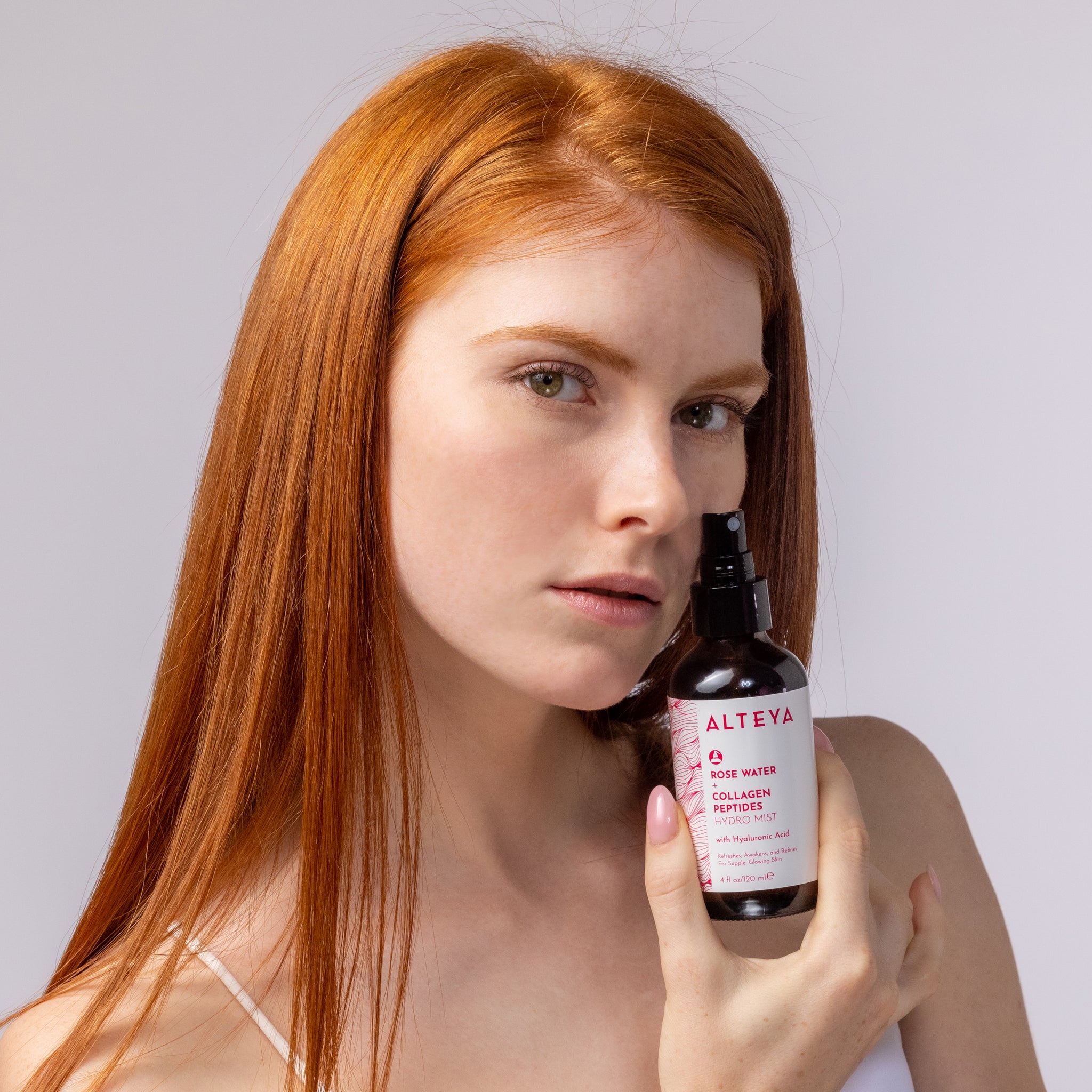 ALTEYA Rose Water + Collagen Peptides Hydro Mist 有機膠原勝肽玫瑰花水 [120ml]