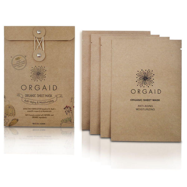 ORGAID Anti-Aging & Moisturizing Organic Sheet Mask 抗皺保濕有機面膜 [4pcs] - MINT Organics