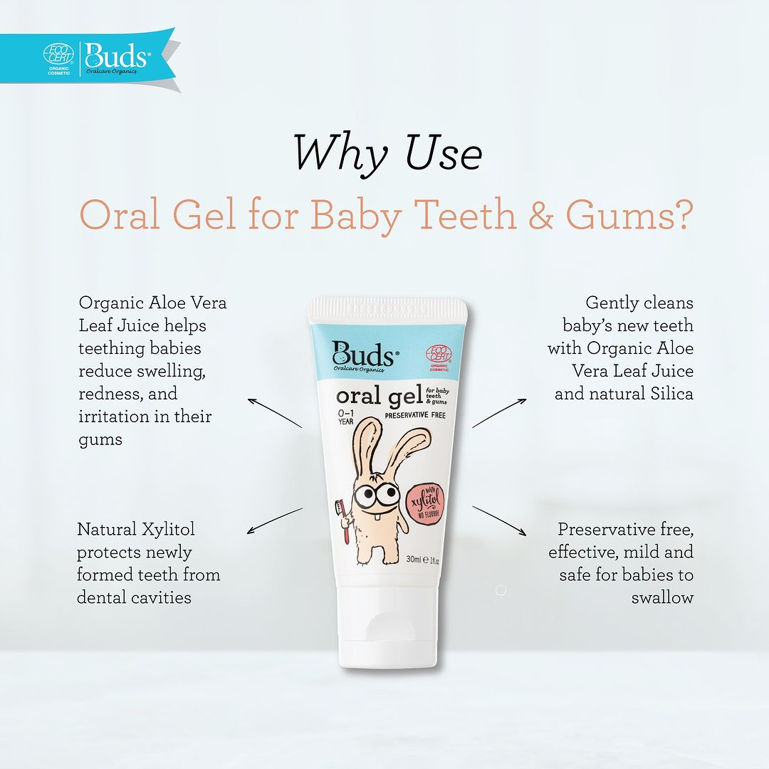 BUDS Oral Gel for Baby Teeth & Gums 潔齒啫喱 (0-1歲) [30ml]