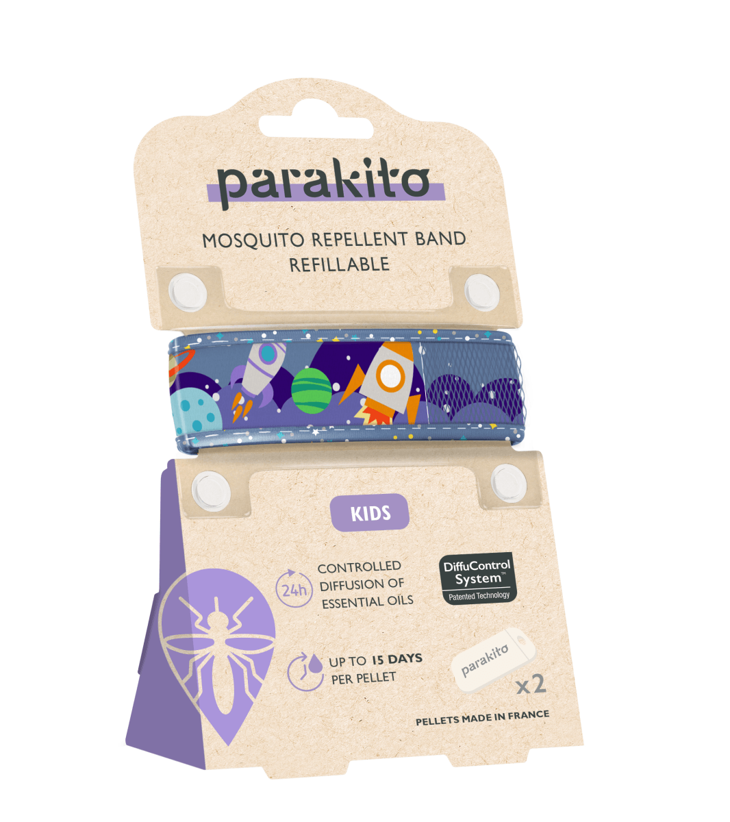 PARAKITO Mosquito Repellent Wristband - Kids 防蟲驅蚊小童手腕帶 - MINT Organics